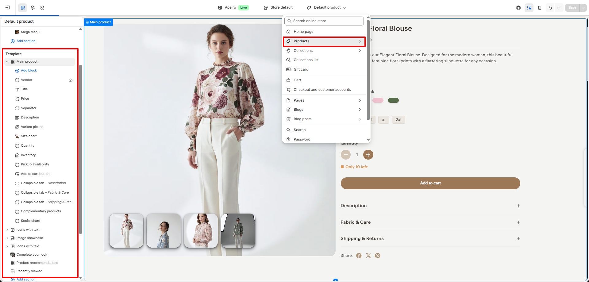 Product Page Template